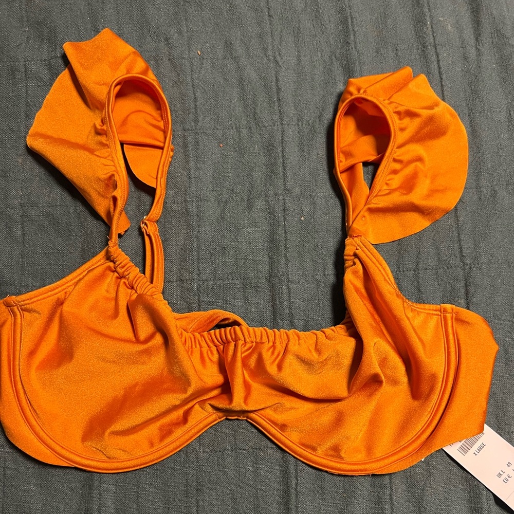 Vibrant Orange Abercrombie & Fitch Bikini Top